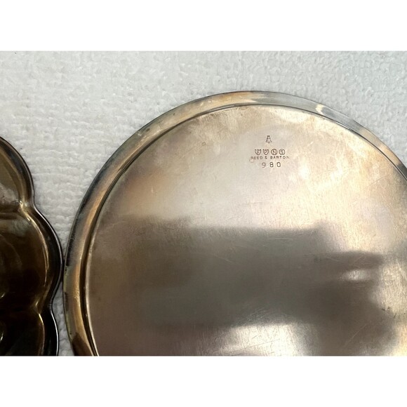 2Pcs/pack Vintage Reed and Barton Silver Plated Bowl 175 Plate 980 - Picture 4 of 6